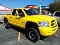 Detonator Yellow 2008 Dodge Ram 1500 SLT Quad Cab 4x4 Exterior