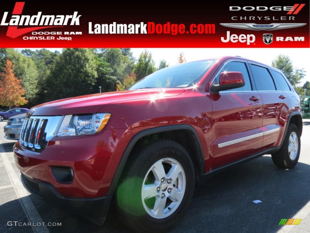 2011 Grand Cherokee Laredo - Inferno Red Crystal Pearl / Dark Graystone/Medium Graystone photo #1
