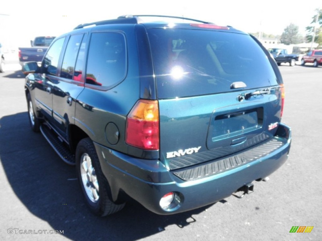 2005 Envoy SLT 4x4 - Emerald Jewel Green Metallic / Light Tan/Ebony photo #27