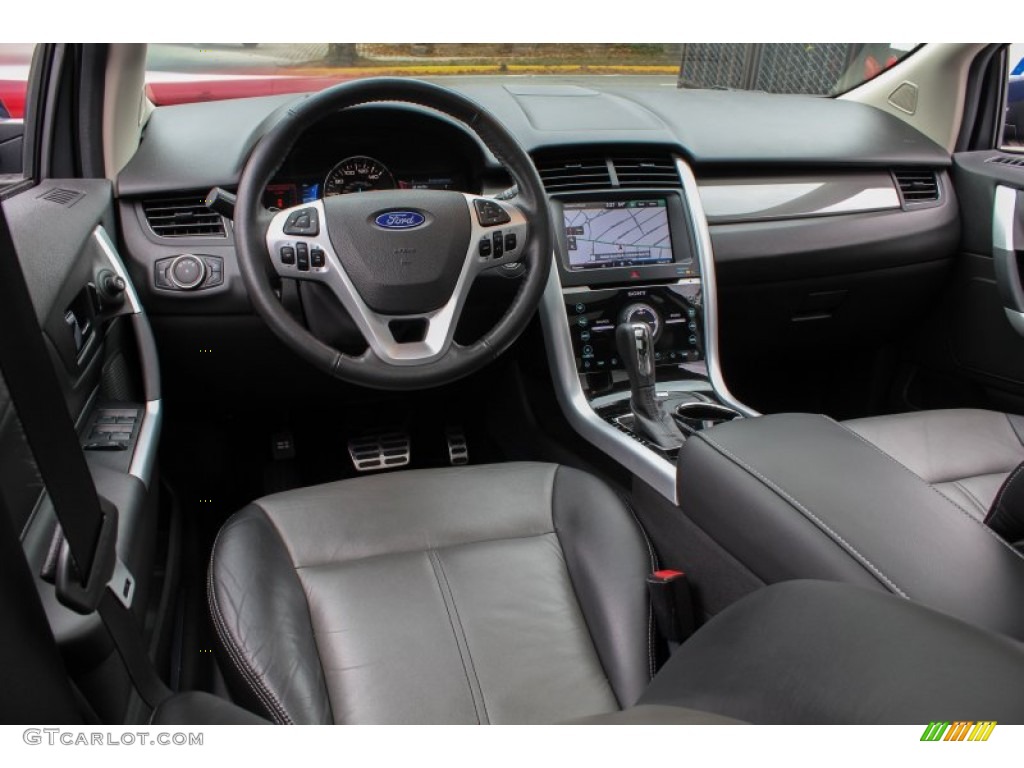 Charcoal Black/Silver Smoke Metallic Interior 2012 Ford Edge Sport AWD Photo #86774964