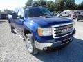 2014 Heritage Blue Metallic GMC Sierra 2500HD SLT Crew Cab 4x4  photo #2