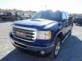 2014 Heritage Blue Metallic GMC Sierra 2500HD SLT Crew Cab 4x4  photo #3