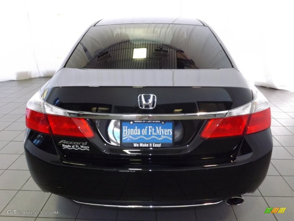 2013 Accord LX Sedan - Crystal Black Pearl / Black photo #7