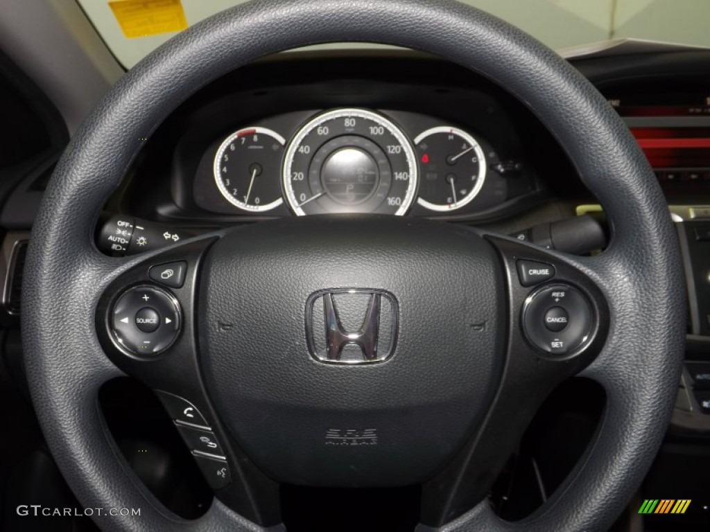 2013 Accord LX Sedan - Crystal Black Pearl / Black photo #22