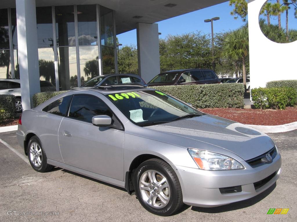 2006 Accord EX Coupe - Alabaster Silver Metallic / Gray photo #1