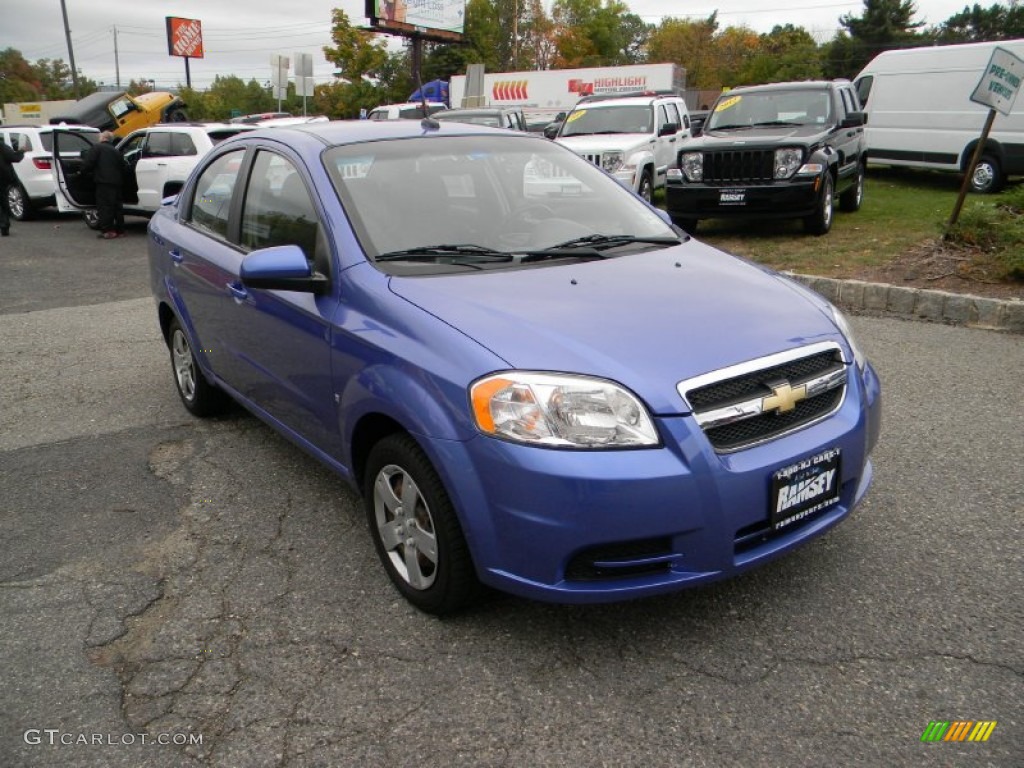 2009 Aveo LT Sedan - Bright Blue / Charcoal photo #1