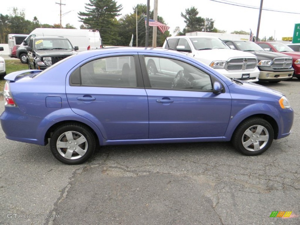 2009 Aveo LT Sedan - Bright Blue / Charcoal photo #8