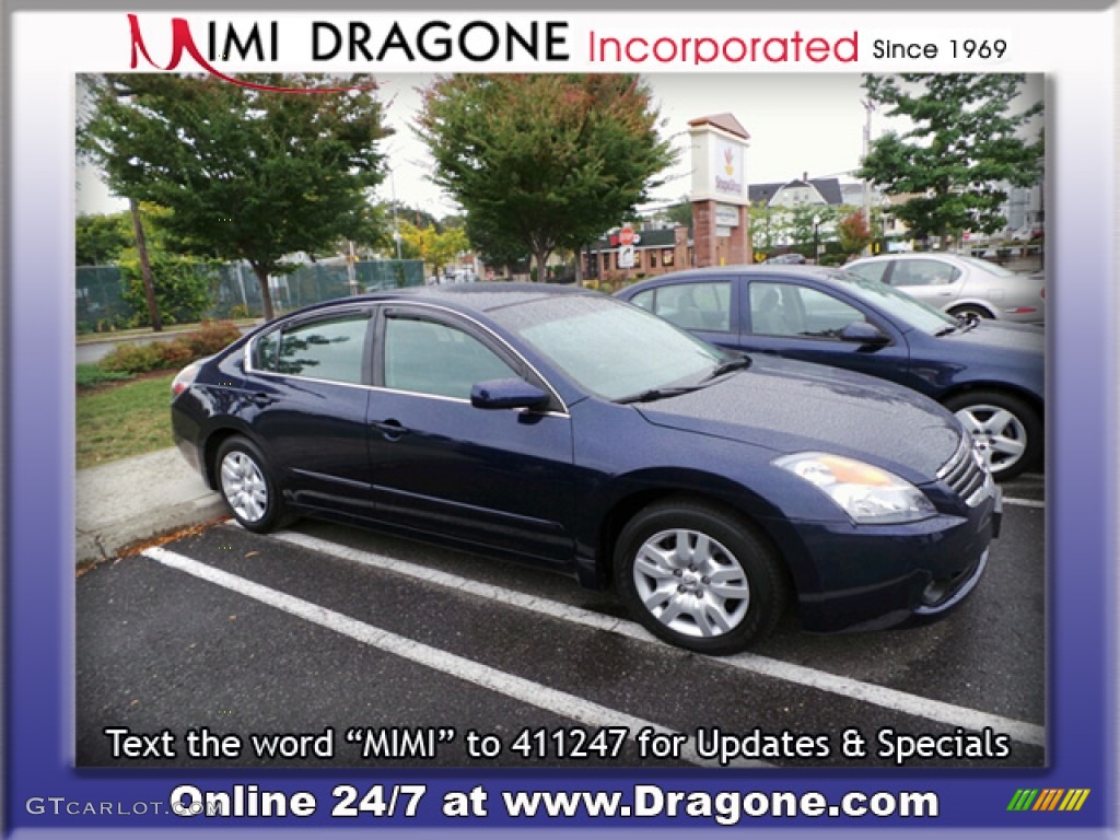 2009 Altima 2.5 S - Navy Blue Metallic / Charcoal photo #7