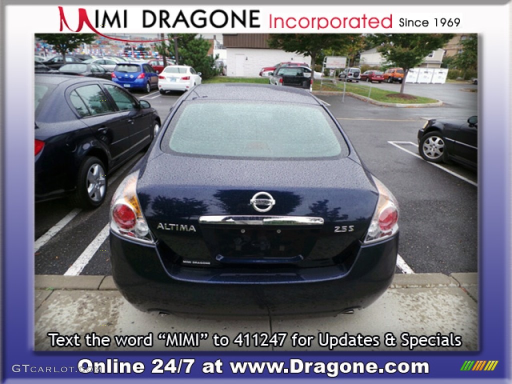 2009 Altima 2.5 S - Navy Blue Metallic / Charcoal photo #9