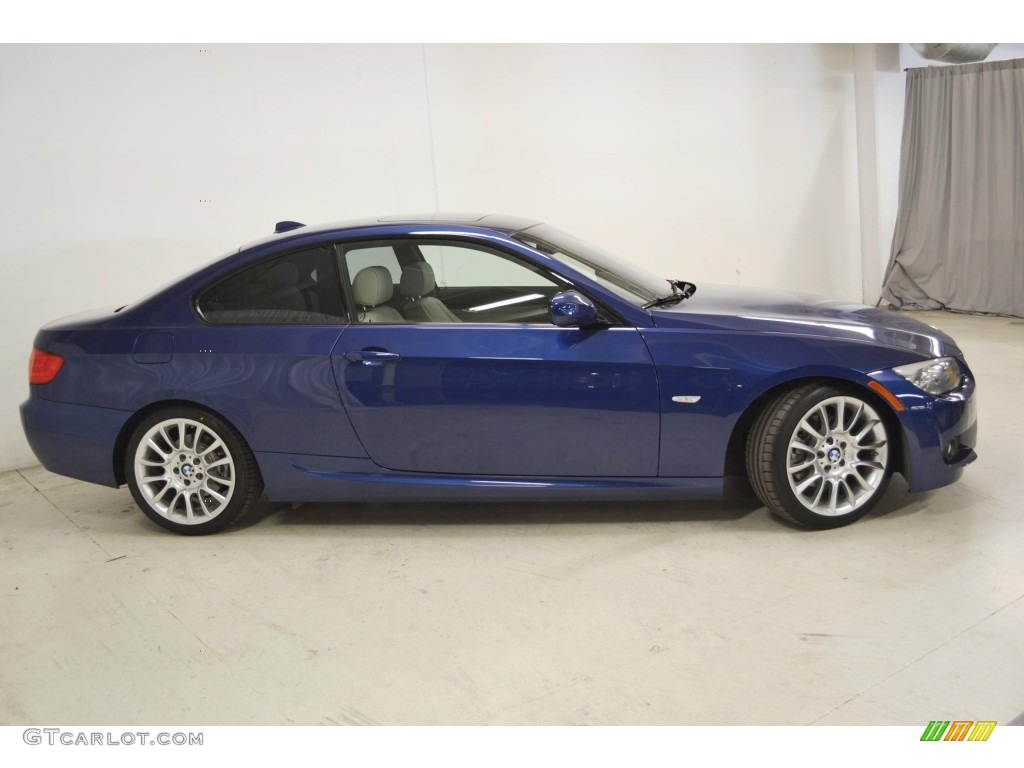 2011 3 Series 328i Coupe - Le Mans Blue Metallic / Beige photo #3