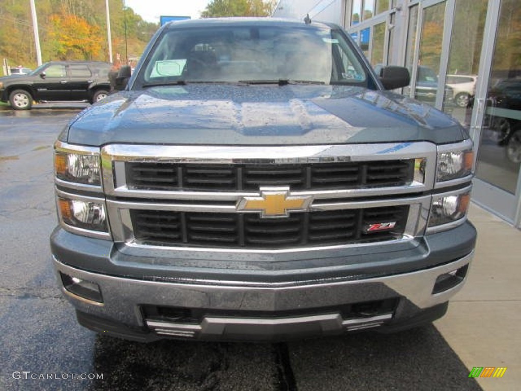 2014 Silverado 1500 LT Crew Cab 4x4 - Blue Granite Metallic / Jet Black photo #10