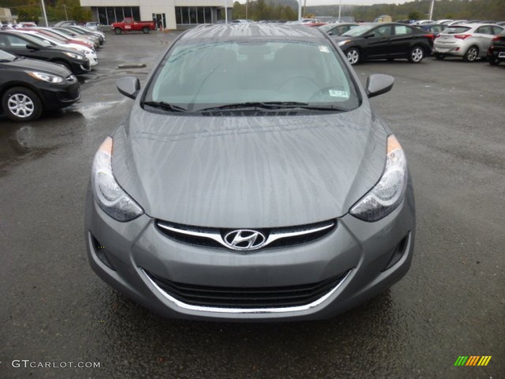2013 Elantra GLS - Harbor Gray Metallic / Gray photo #2