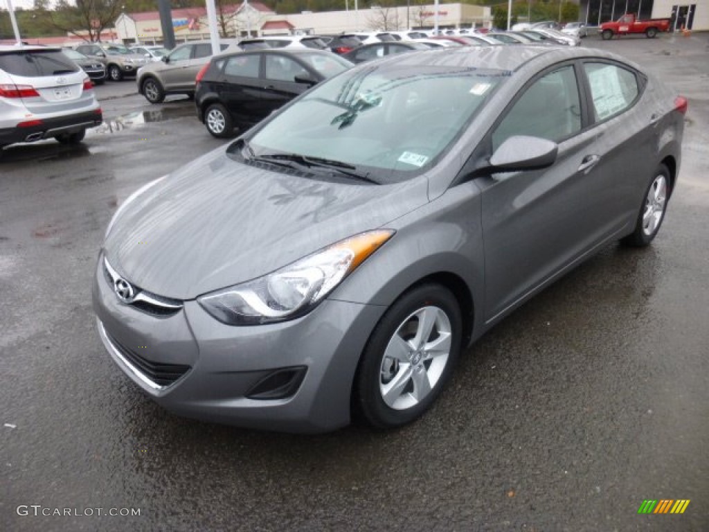 2013 Elantra GLS - Harbor Gray Metallic / Gray photo #3