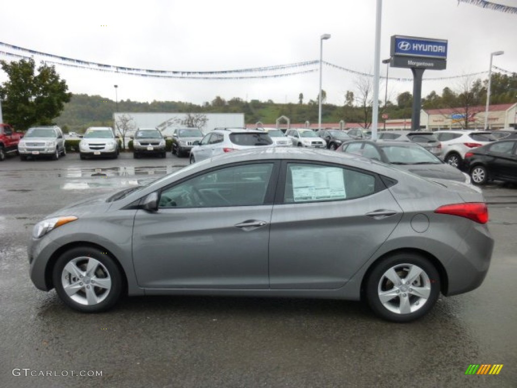 2013 Elantra GLS - Harbor Gray Metallic / Gray photo #4