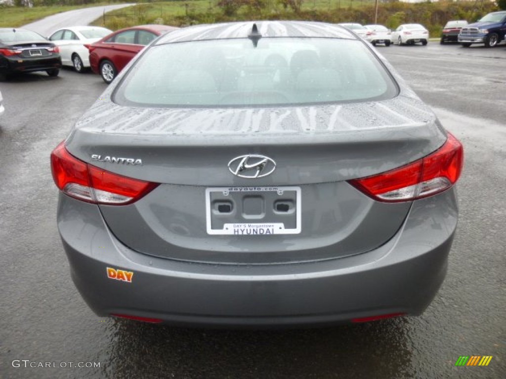 2013 Elantra GLS - Harbor Gray Metallic / Gray photo #6