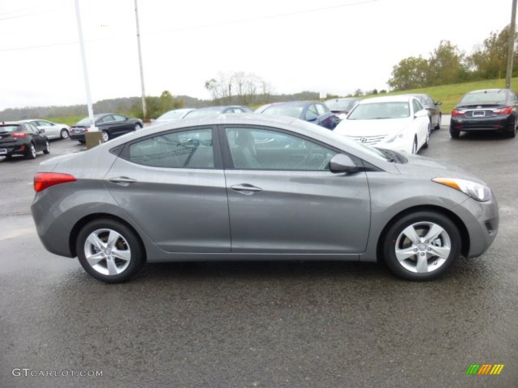 2013 Elantra GLS - Harbor Gray Metallic / Gray photo #8