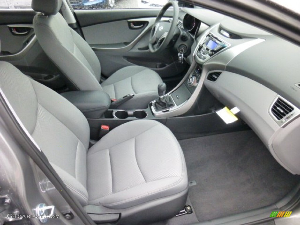 2013 Elantra GLS - Harbor Gray Metallic / Gray photo #10