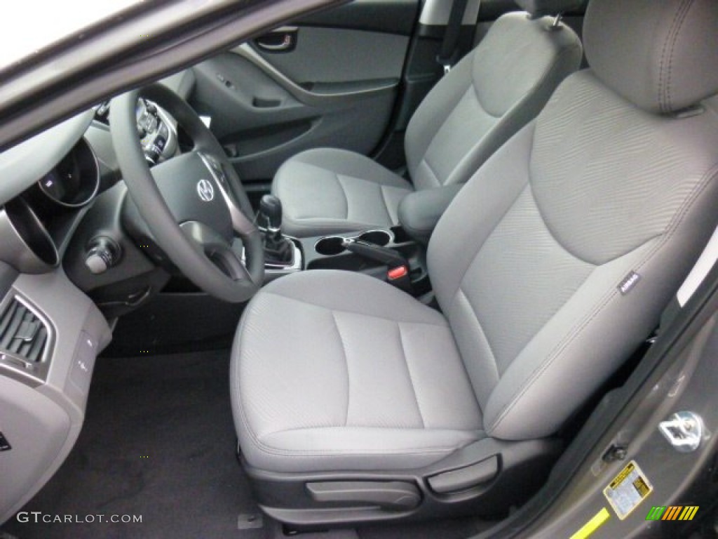 2013 Elantra GLS - Harbor Gray Metallic / Gray photo #15