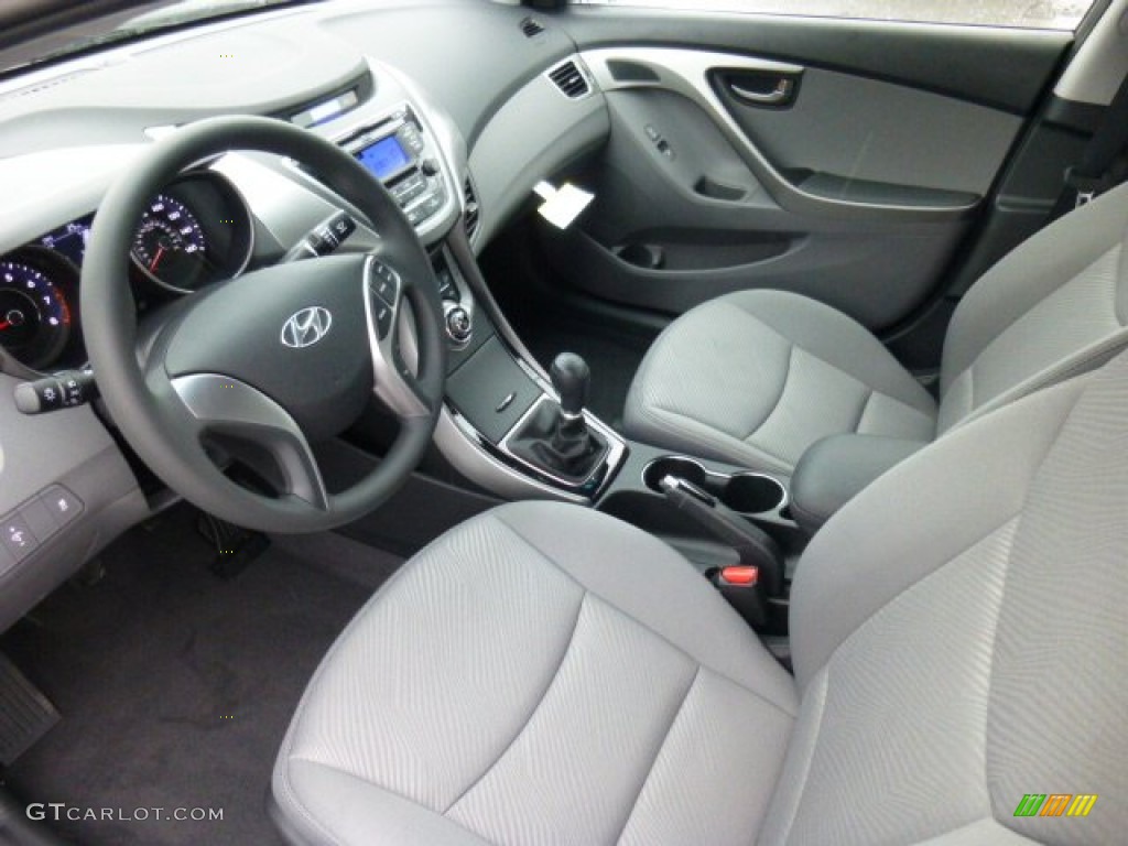 2013 Elantra GLS - Harbor Gray Metallic / Gray photo #16