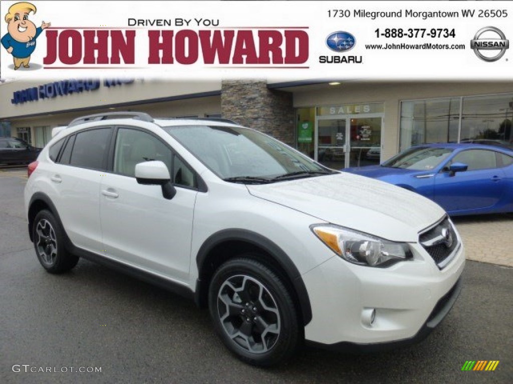 Satin White Pearl Subaru XV Crosstrek