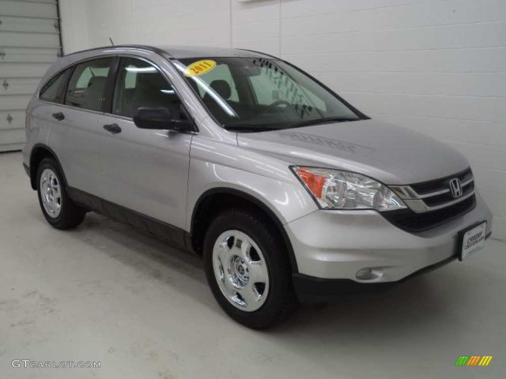 2011 CR-V LX 4WD - Alabaster Silver Metallic / Gray photo #7