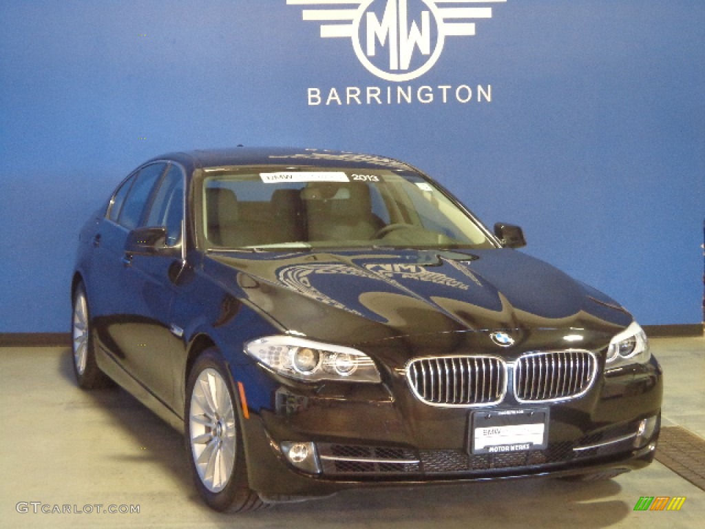 2013 5 Series 535i xDrive Sedan - Black Sapphire Metallic / Black photo #1