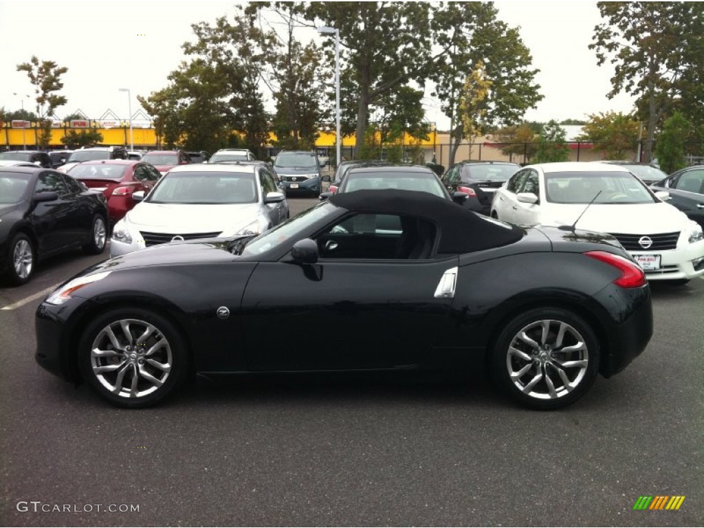 2010 370Z Touring Roadster - Magnetic Black / Black Leather photo #4