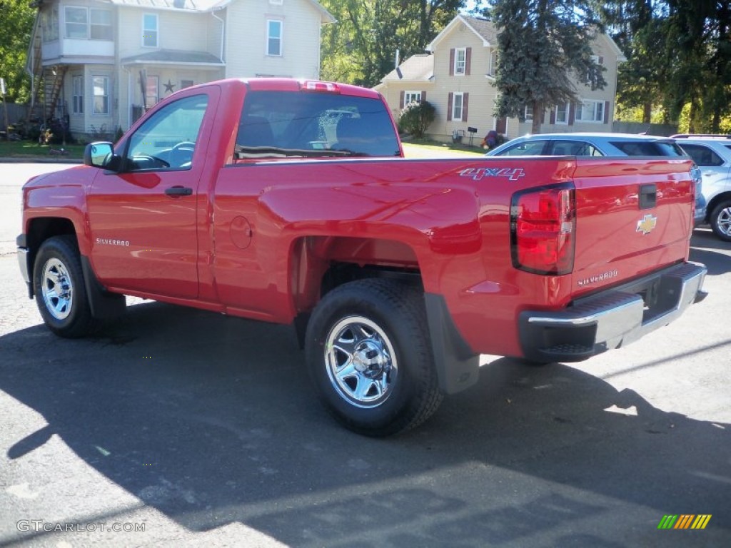 2014 Silverado 1500 WT Regular Cab 4x4 - Victory Red / Jet Black/Dark Ash photo #7