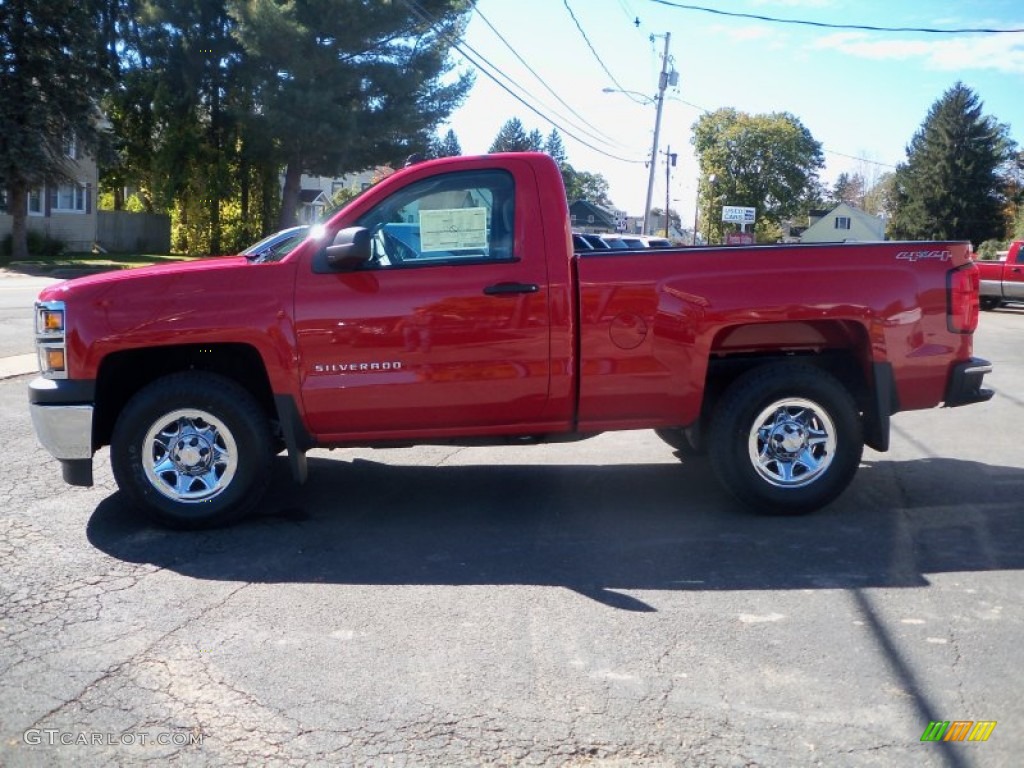 2014 Silverado 1500 WT Regular Cab 4x4 - Victory Red / Jet Black/Dark Ash photo #8