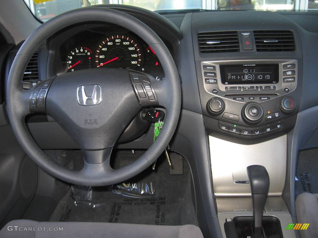 2006 Accord EX Coupe - Alabaster Silver Metallic / Gray photo #11