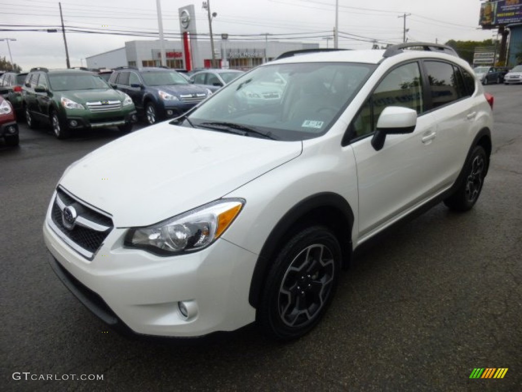 2014 XV Crosstrek 2.0i Premium - Satin White Pearl / Ivory photo #3