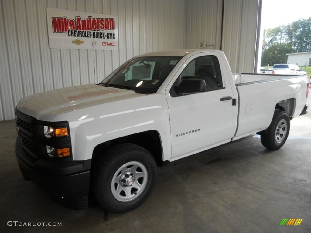 2014 Silverado 1500 WT Regular Cab - Summit White / Jet Black/Dark Ash photo #1