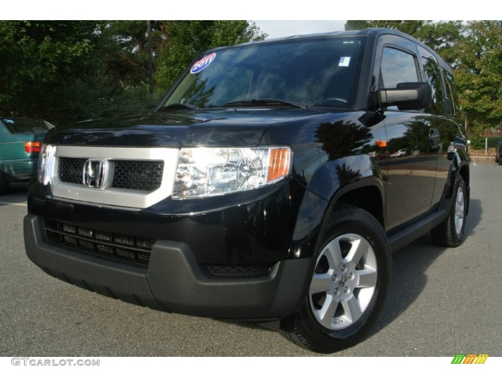 2011 Element EX 4WD - Crystal Black Pearl / Titanium photo #1