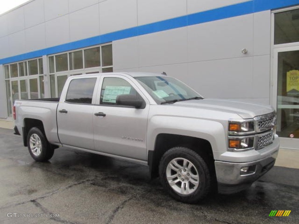 2014 Silverado 1500 LT Crew Cab 4x4 - Silver Ice Metallic / Jet Black photo #1