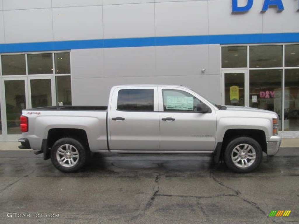 2014 Silverado 1500 LT Crew Cab 4x4 - Silver Ice Metallic / Jet Black photo #2