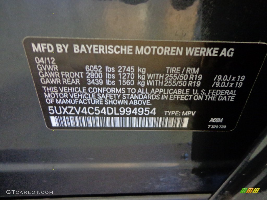 2013 X5 xDrive 35i - Platinum Gray Metallic / Black photo #21