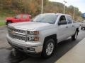 2014 Silver Ice Metallic Chevrolet Silverado 1500 LT Crew Cab 4x4  photo #9