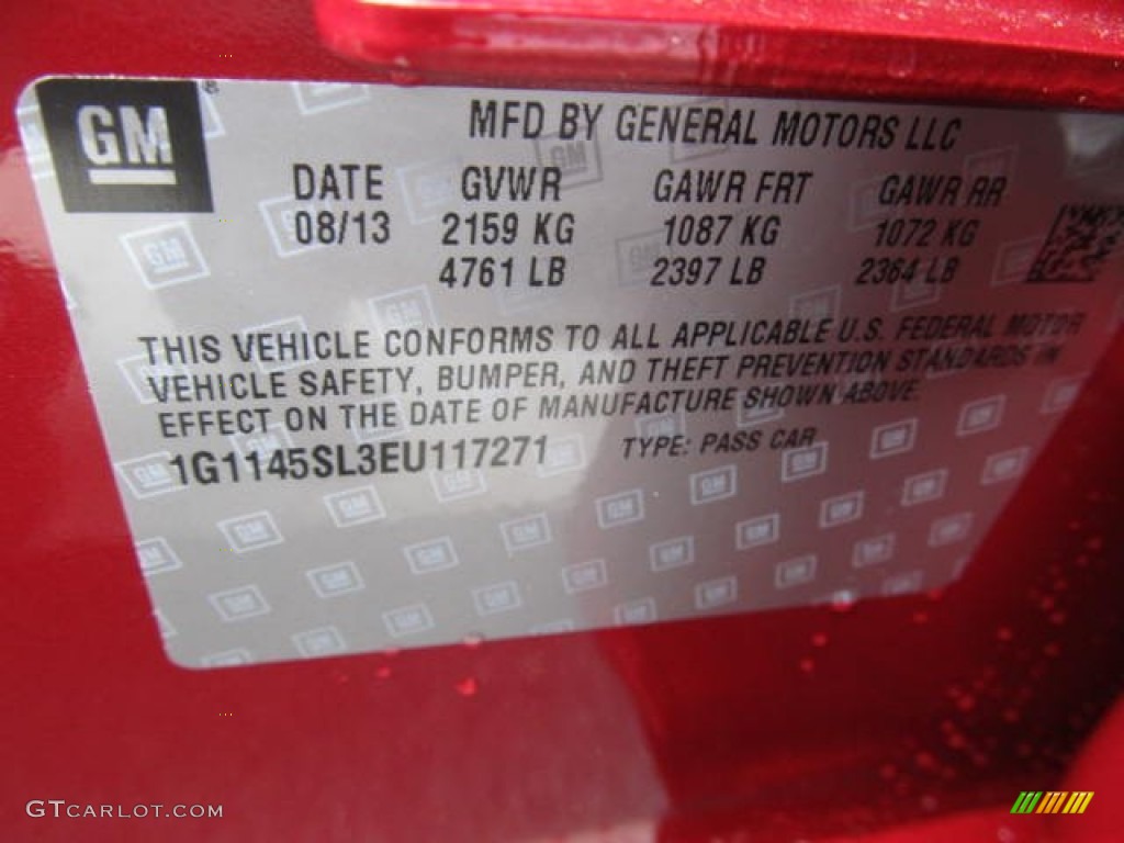 2014 Impala LTZ - Crystal Red Tintcoat / Jet Black/Dark Titanium photo #19
