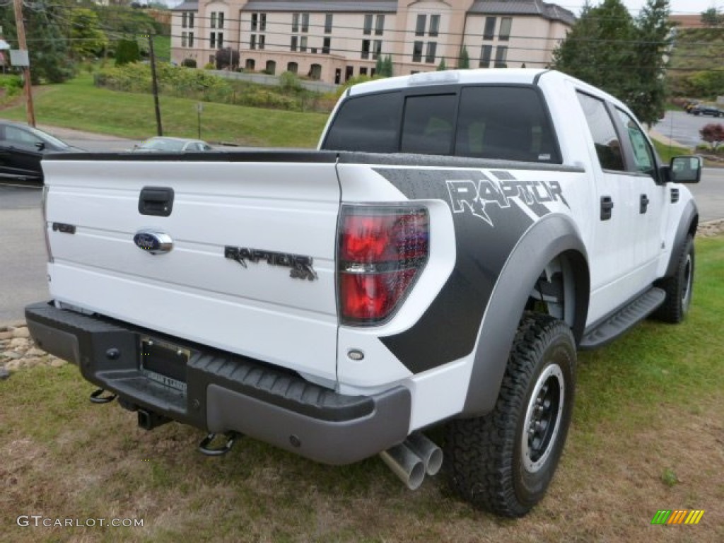2013 F150 SVT Raptor SuperCrew 4x4 - Oxford White / Raptor Black Leather/Cloth photo #2