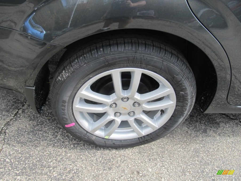 2014 Sonic LT Sedan - Ashen Gray Metallic / Jet Black/Dark Titanium photo #3