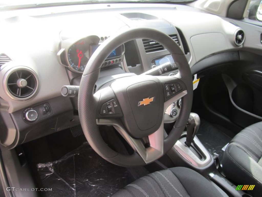 2014 Sonic LT Sedan - Ashen Gray Metallic / Jet Black/Dark Titanium photo #14