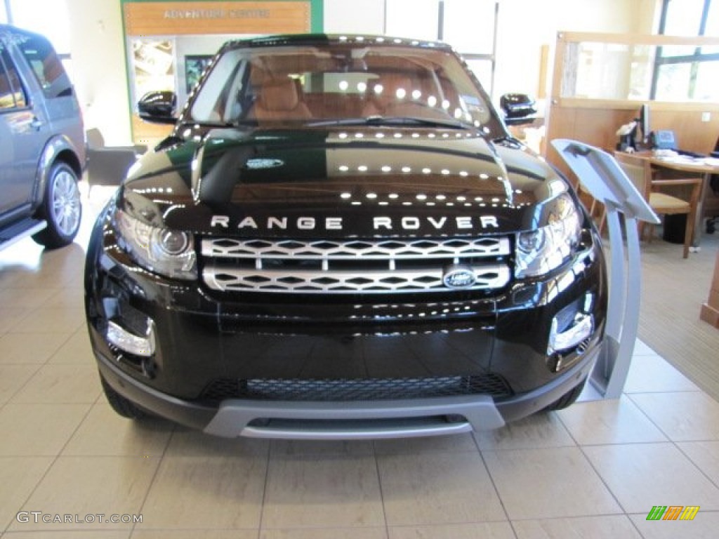2013 Range Rover Evoque Pure - Santorini Black Metallic / Tan/Ivory/Espresso photo #6