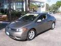 2008 Galaxy Gray Metallic Honda Civic EX Coupe  photo #4