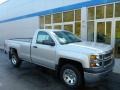 Silver Ice Metallic - Silverado 1500 WT Regular Cab 4x4 Photo No. 1