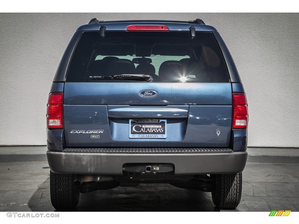 2003 Explorer XLT - Medium Wedgewood Blue Metallic / Graphite Grey photo #3