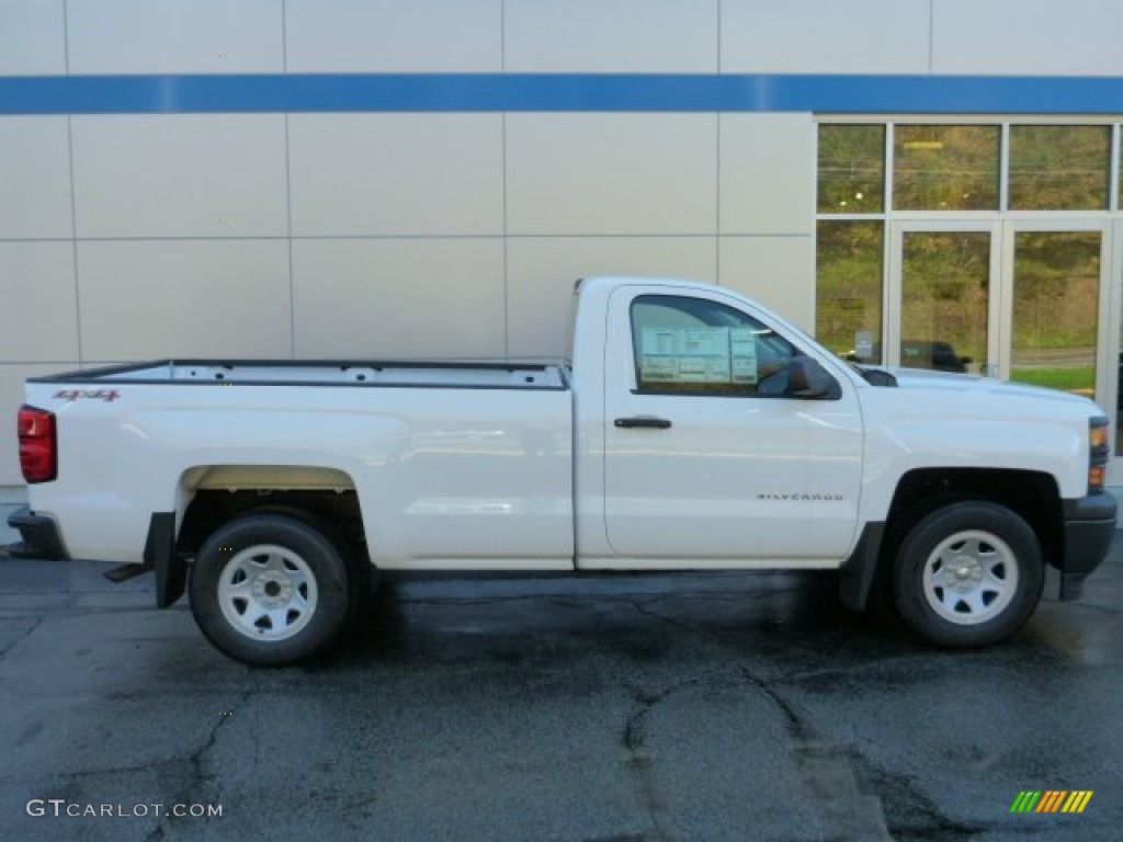 2014 Silverado 1500 WT Regular Cab 4x4 - Summit White / Jet Black/Dark Ash photo #2