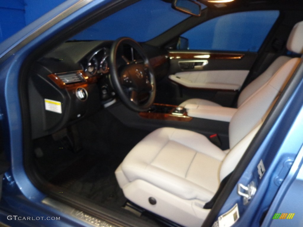 2012 E 350 4Matic Sedan - Quartz Blue Metallic / Ash/Black photo #22