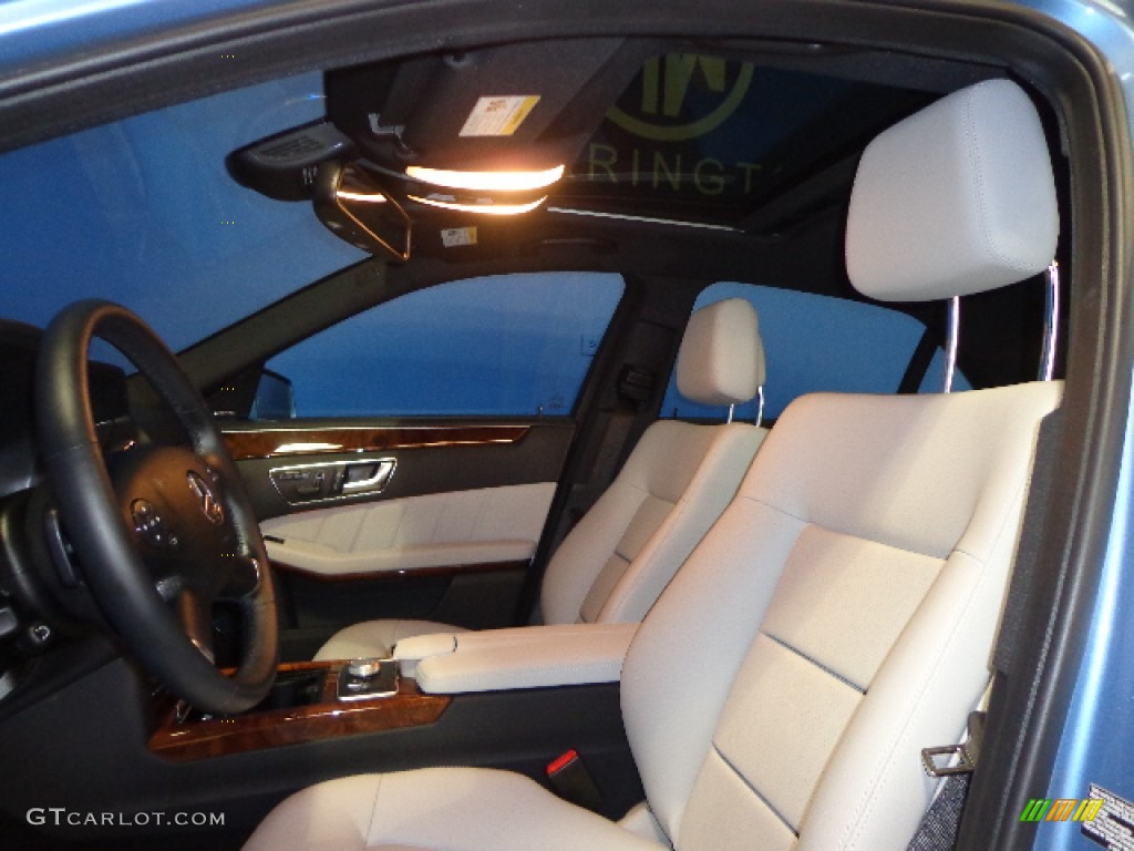 2012 E 350 4Matic Sedan - Quartz Blue Metallic / Ash/Black photo #32