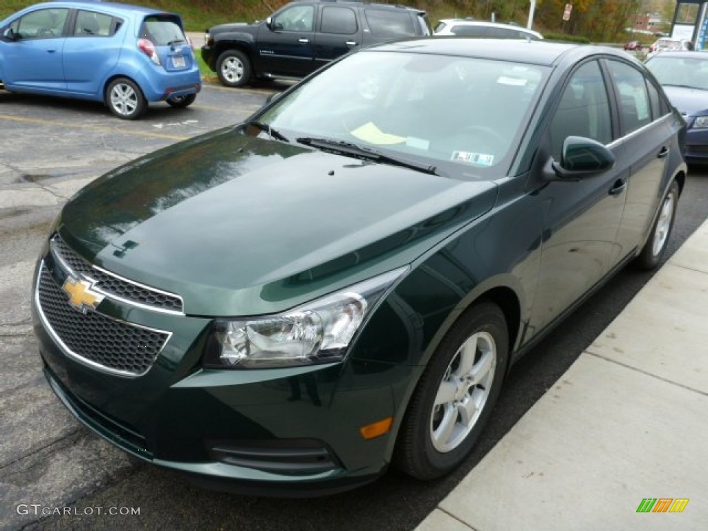 2014 Cruze LT - Rainforest Green Metallic / Jet Black photo #8