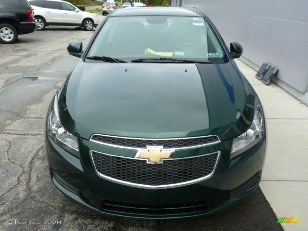 2014 Cruze LT - Rainforest Green Metallic / Jet Black photo #9
